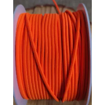 Textilie Kulatá pruženka Ø3 mm barva oranžová neon