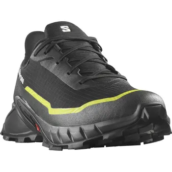 Pánská běžecká obuv Trailové běžecké boty Salomon Alphacross 5 GTX M Gore-tex L47460400 Black/Peat/Sulphur Spring 24/25 44 2/3