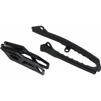 UFO komplet kluzák (SU04944001) + vodítko řetězu (SU04945001) SUZUKI RMZ 450 18-20, barva černá