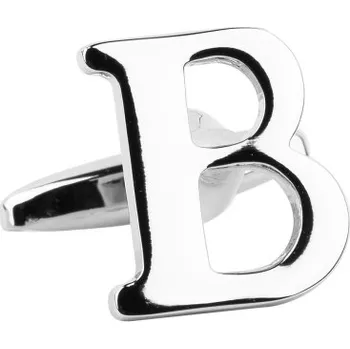 Manžetový knoflíček Bubibubi Manžetový knoflíček stříbrné písmeno B