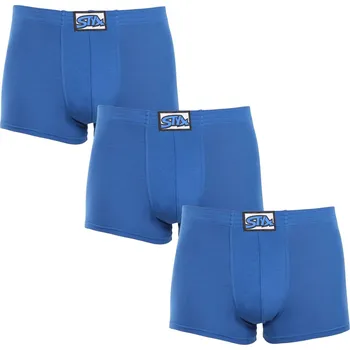 Boxerky 3PACK pánské boxerky Styx klasická guma modré (3Q1167) S Možnost vrácení zboží ZDARMA do 120 dnů!