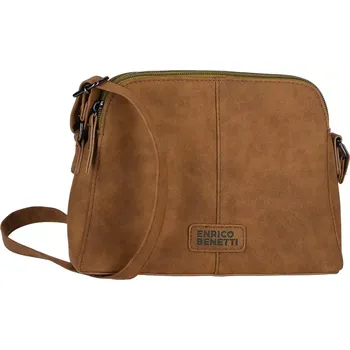 Kabelka Dámská crossbody kabelka Enrico Benetti Kensi 66701 – hnědá kabelka s nastavitelným popruhem a moderním designem | Cooltovka.cz