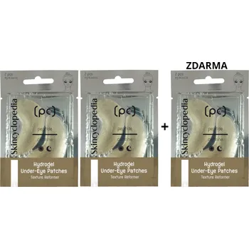 Péče o oční okolí Skincyclopedia AKCE 2+1 ZDARMA Hydrogelové oční masky s kofeinem a peptidy 3 páry/6 kusů
