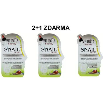 Pleťový krém Victoria Beauty Snail Extract Omlazující 3D pleťová maska se šnečím extraktem AKCE 2+1 ZDARMA