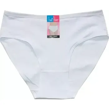 Dámské kalhoty Dámské kalhotky do pasu Power Flower 8815 bílé 590/97