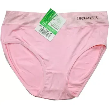 Dámské kalhoty Dámské kalhotky do pasu 100 % bambus růžové 193