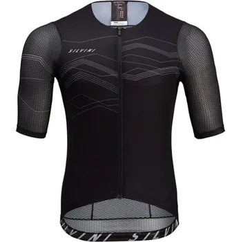 cyklistický dres Dres pánský SILVINI LEGNO black - XL