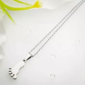 Řetízek Dámský ocelový řetízek - noha