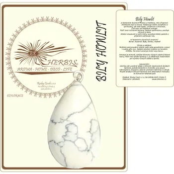 Přívěsek EX Herbis AHDL Přívěšek plochá kapka Magnezit 25 mm YCL72