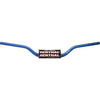 RENTHAL řídítka 1,1/8 CALA 28,6mm MX FATBAR BLUE CR HIGH/RICKY JOHNSON, barva modrá s protektorem YAMAHA YZ 80 rok 93-18