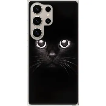 Odolné silikonové pouzdro iSaprio - Black Cat - Samsung Galaxy S24 Ultra