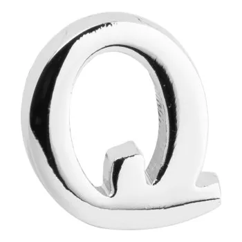 Brož Bubibubi Brož do klopy stříbrné písmeno Q