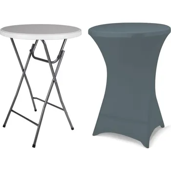 Zahradní stůl Párty stolek BISTRO skládací vč. elastického potahu