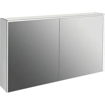 Koupelnový nábytek Zrcadlová skříňka s osvětlením Jungborn QUATTRO / SEDICI / NOVE 120 x 20 x 70 cm šedá