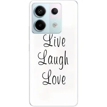 Pouzdro na mobilní telefon Odolné silikonové pouzdro iSaprio - Live Laugh Love - Xiaomi Redmi Note 13 Pro 5G / Poco X6 5G