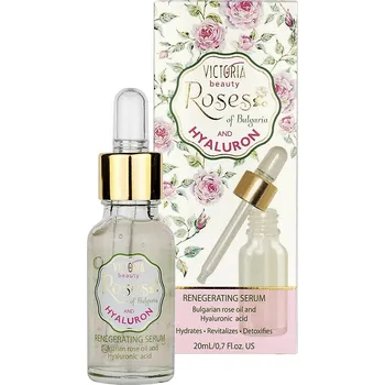 Pleťové sérum Victoria Beauty Roses and hyaluron Regenerační sérum s růžovým olejem a kyselinou hyaluronovou 20 ml