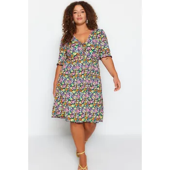 Dámské šaty Dámské šaty Trendyol Trendyol černá | růžová 2172801