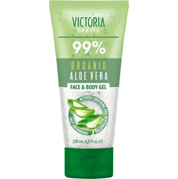 Čistící gel Victoria beauty Ochlazující pleťový a tělový gel s 99% aloe verou 200 ml