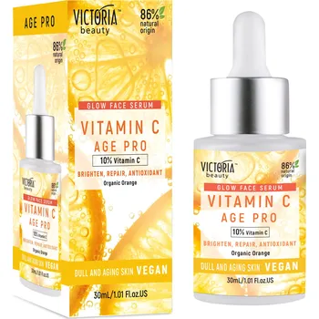 Pleťové sérum Victoria beauty Vegan Vitamin C AGE PRO Rozjasňující pleťové sérum s 10% vitamínem C 30 mL