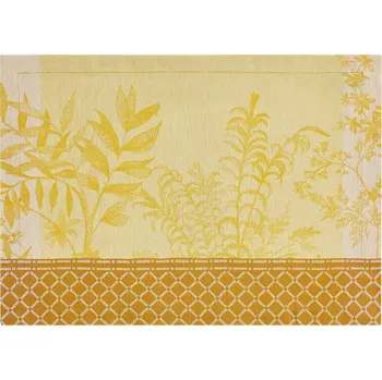 prostírání LE JACQUARD FRANÇAIS Le Jacquard Francais JARDIN D'EDEN Prostírání 50 x 36 cm Žluté