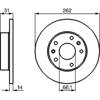 Brzdový kotouč Brzdový kotouč BOSCH 0 986 478 991