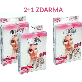 Pleťová maska Victoria Beauty Gelové náplasti na oční okolí AKCE 2+1 ZDARMA 18 ks