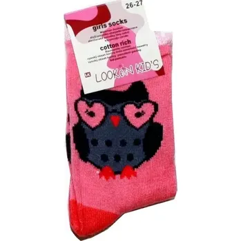 Dívčí ponožky klasické pro holky sova 7972