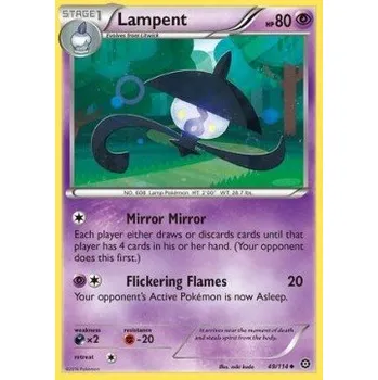 Volný čas Pokémon STS 049/114 Lampent - Steam Siege Stav: Excellent, Verze: NORMAL