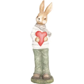 Bytová dekorace Velikonoční dekorace Králík se srdcem - 19*18*60 cm