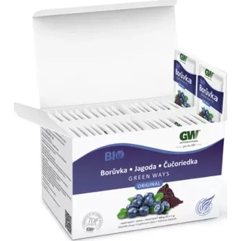 Green Ways BIO sušený prášek borůvka 200 g (100% prášek z celých, šetrně vysušených plodů borůvky)