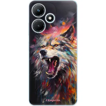 Odolné silikonové pouzdro iSaprio - Abstract Wolf - Infinix Hot 30i