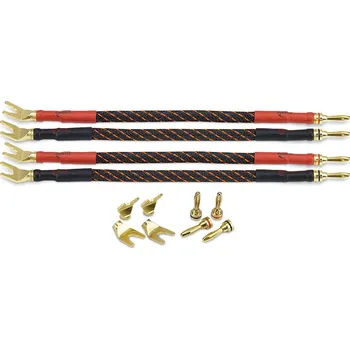 Audio kabel Dynavox Bi-wire Speaker Jumpers set 4ks (Bi-Wire Jumpers banánek/banánek - vidlička/vidlička - set 4ks)