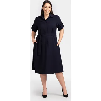 Dámské šaty Dámské šaty Karko Plus Size Karko šedá 2032293