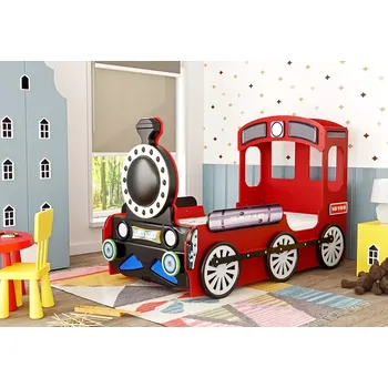 Dětská postel Dětská postel Mašinka červená 190 x 90