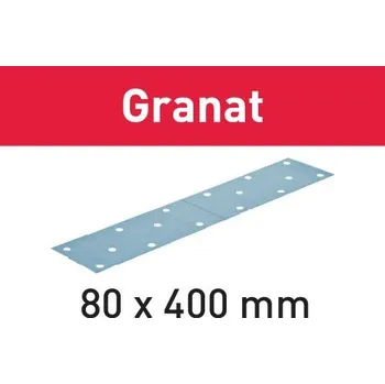 Příslušenství k nářadí FESTOOL Brusný papír STF 80X400 P100 GR/50 Granat