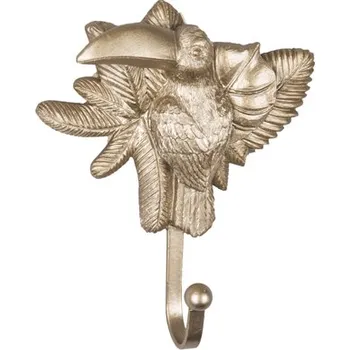 Držák na ručník Věšák/háček Toucan tukan Present Time (Barva- zlatá)