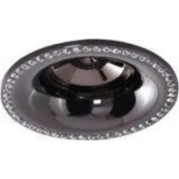 Bodové svítidlo Stropní zápustné bodové svítidlo AZzardo Adamo Midst Diamond black AZ2731 GU10 1x50W IP20 9cm černé