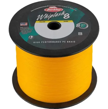 Berkley pletenka Whiplash 8 Yellow 0.18, 23.30kg, žlutá (Velmi pevná pletené šňůra vyrobená z 8 PE vláken.)