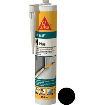 Tmel SIKA Sikasil-N Plus, kartuše 300 ml, černý
