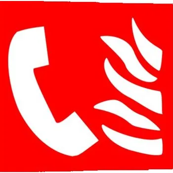 Ohlašovna požáru fotoluminiscenční Samolepka 300 x 300 mm tl. 0.4 mm - fotoluminiscenční - Kód: 10200