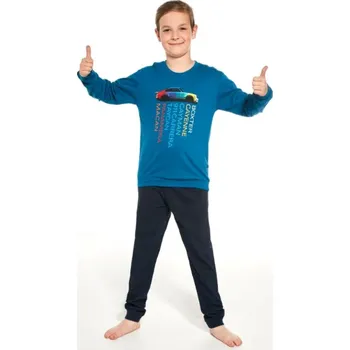 Chlapecké pyžamo Chlapecké pyžamo Cornette 150 auta modré Velikost: 134-140