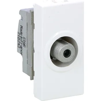 Elektroinstalační materiál LEGRAND Zásuvka MOSAIC 78790 TV bílá typ F 1M 078790