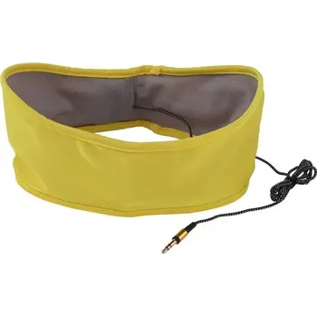 Čelenka Čelenka se sluchátky | maska na spaní - unisex - žlutá