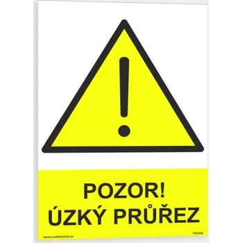 Pozor úzký průřez Samolepka 210 x 297 mm (A4) tl. 0.1 mm - Kód: 00869