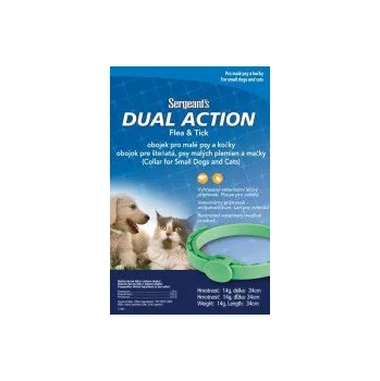 Antiparazitikum pro psa Sergeanťs Dual Action obojek kočka a malý pes 34 cm