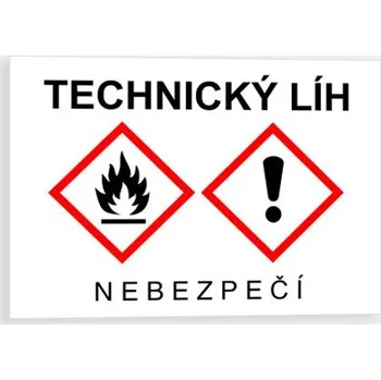 Značení TECHNICKÝ LÍH CLP (GHS) Samolepka 74 x 52 mm tl. 0.1 mm - Kód: 12998