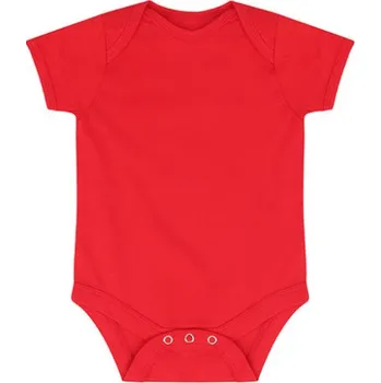 Kojenecký body Larkwood Kojenecké body s krátkým rukávem LW500 Red 3/6 Monate