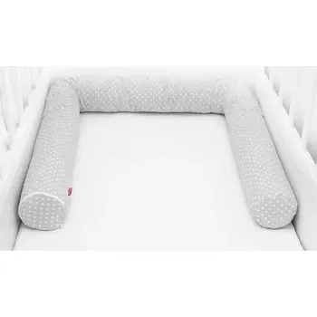 Příslušenství pro dětskou postel a kolébku SCAMP Mantinel do postýlky válec (GreyDots) 180