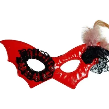 Karnevalový doplněk Párty škraboška - červená