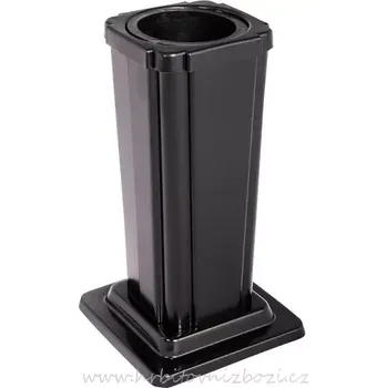 Smuteční dekorace Hřbitovní váza černá